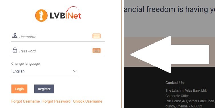 LVB Net banking login